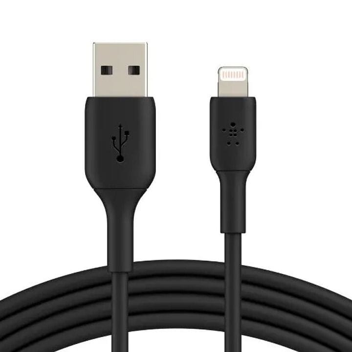 BELKIN PVC Lightning to USB-A Cable - 1M Black | CAA001BT1MBK