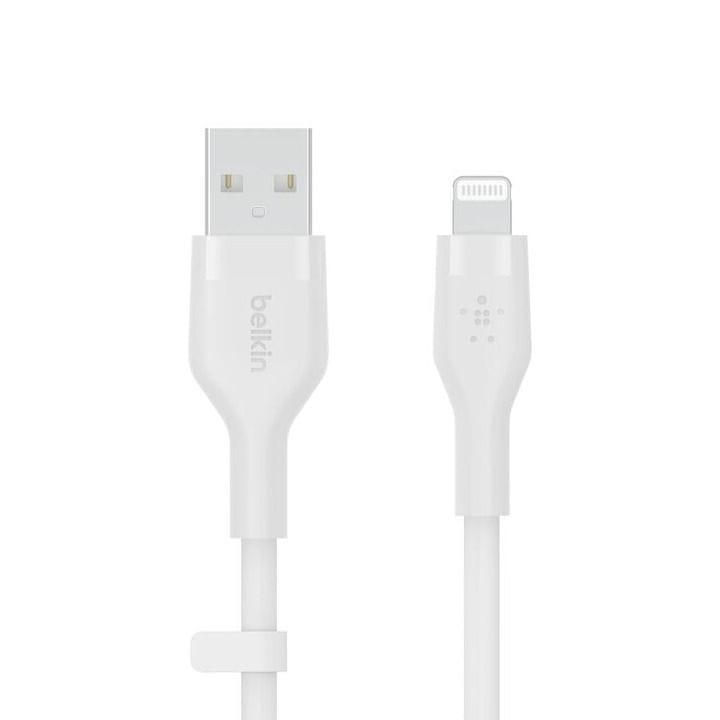 BELKIN Ultra Soft Silicone USB-A to Lightning Cable - 1M White | CAA008BT1MWH