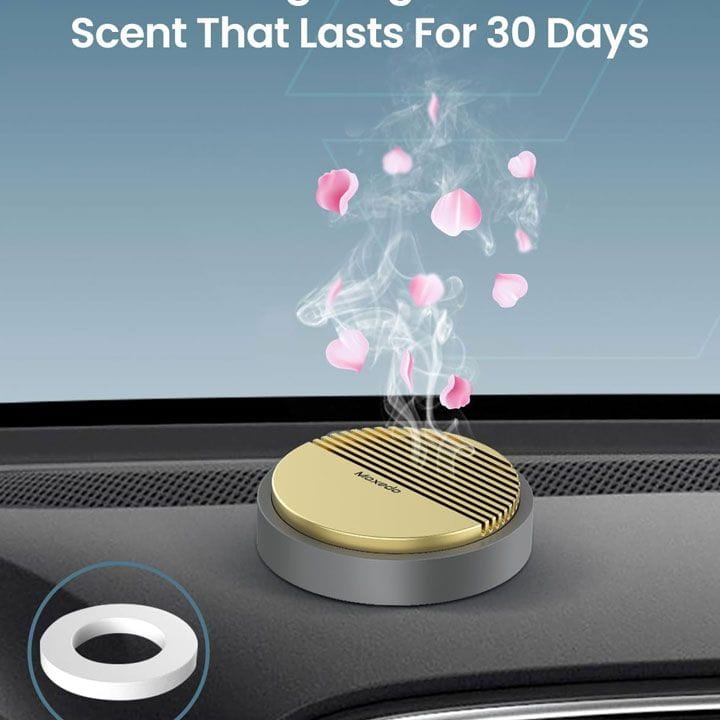 موكسيدو موزع عطر للسيارة - ذهبي/رمادي | MX-ACD011