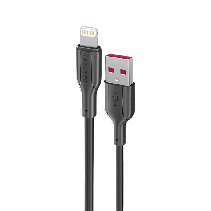 Moxedo USB-A to Lightning Charging & Data Sync Cable (3.0m) - Black | MX-NC038