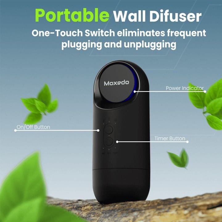 موكسيدو موزع عطر كهربائي للتوصيل - أسود | MX-EAD012