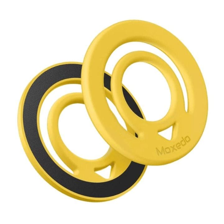 موكسيدو حامل حلقة مغناطيسي مزدوج الوجه من السيليكون ماج سيف - أصفر | MX-DSR020-YL