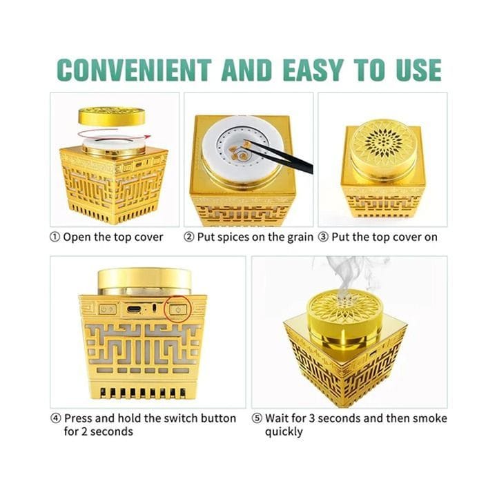 مبخرة كهربائية محمولة مع القرآن الكريم