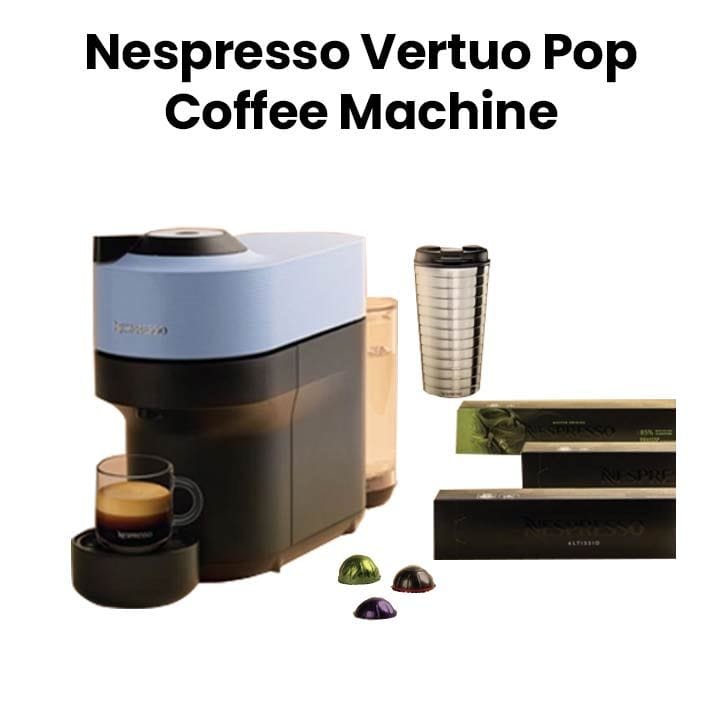 Nespresso Vertuo Pop Coffee Machine with Nomad Travel Mug - Arondio Mexico | VL Discovery Box Campaign