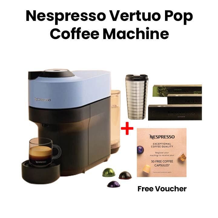 Nespresso Vertuo Pop Coffee Machine with Nomad Travel Mug - Arondio Mexico | VL Discovery Box Campaign