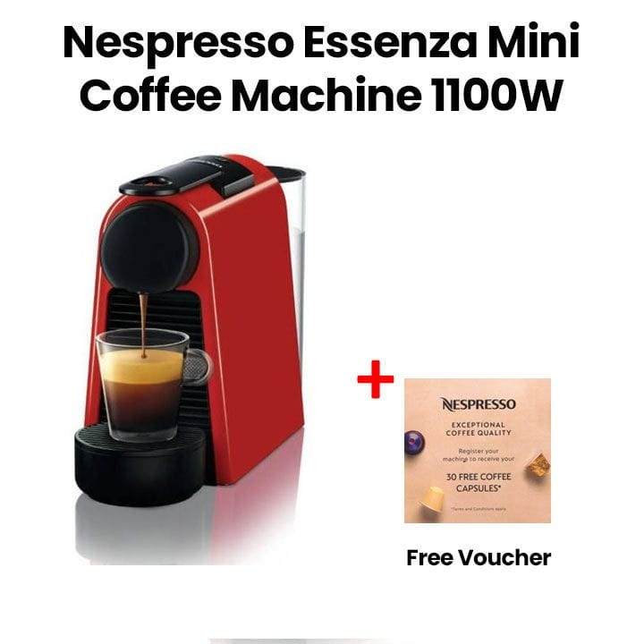 Nespresso Essenza Mini Coffee Machine - Red | D30-ME-RE-NE2