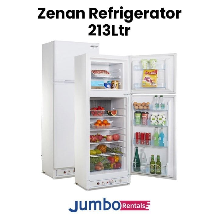 [RENTAL] Zenan 213Ltrs LPG & Electric Powered Refrigerator | ZGR-228-1-Day