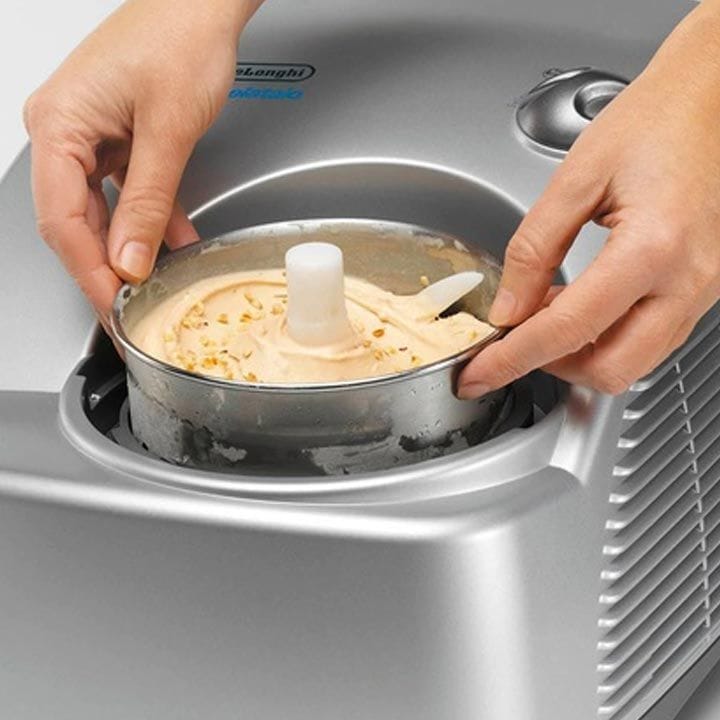 ديلونجي جيلاتايو صانع آيس كريم 1.2 لتر 220-240V 50 - فضي | ICK6000 0204513014