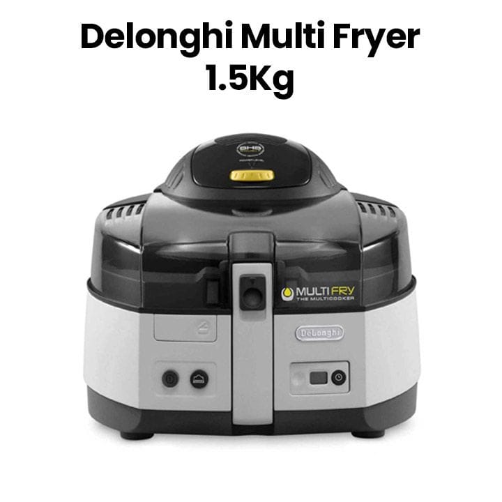 Delonghi Multi Fryer GCC Classic 1.5KG 220/240V 50/60 - Silver & Black | FH1163/1 0125392009