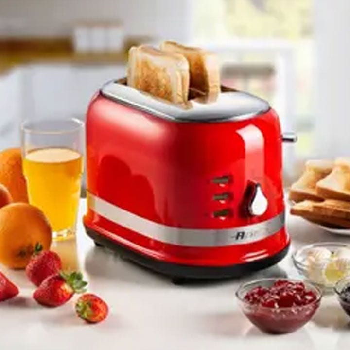Ariete Moderna Bread Toaster for 2 Slices 1.7L - Red | 0149/10 00C014910ARAS