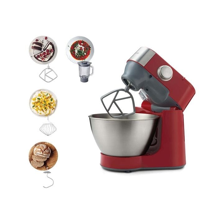 Kenwood Stand Mixer Kitchen Machine Prospero 900W with 4.3L Stainless Steel Bowl - Red | KM241