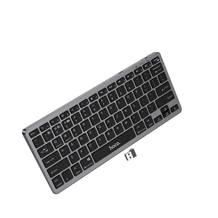 لوحة مفاتيح لاسلكية مزدوجة الوضع من هوكو - إصدار إنجليزي - أسود | GM32