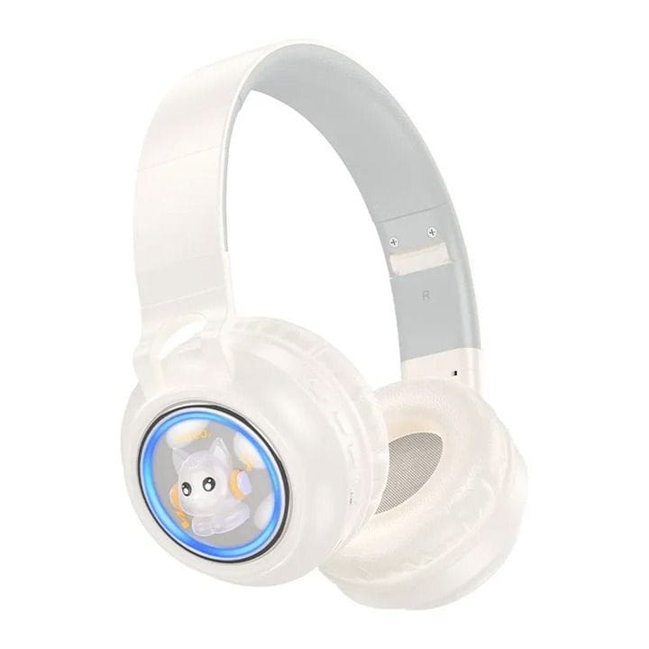HOCO Cute Fun Bluetooth Headphones - Milky White | W50