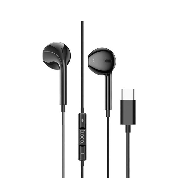 HOCO Crystal Joy Wire-Controlled Earphones with Microphone - White | M101