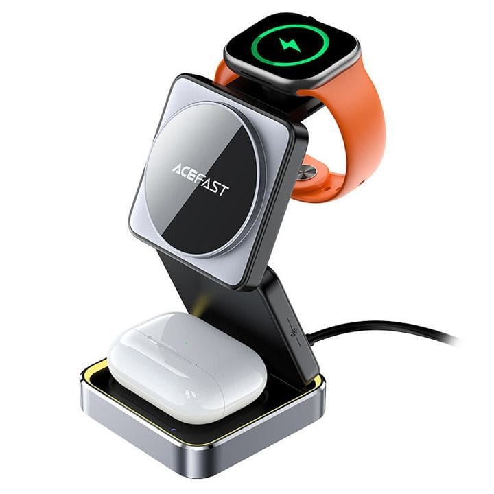 Acefast Desktop 3-in-1 Wireless Charging Holder - Black | E20