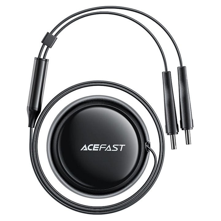 Acefast 53W 2-in-1 Car Charger (2*USB-C) with Retractable Cable - Black | B13