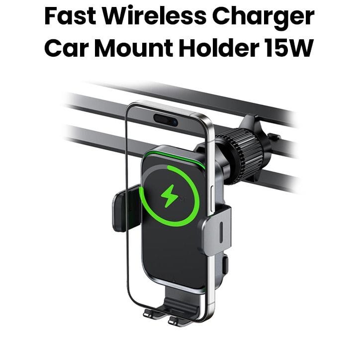 Acefast Car Wireless Charging Holder - Black | D17