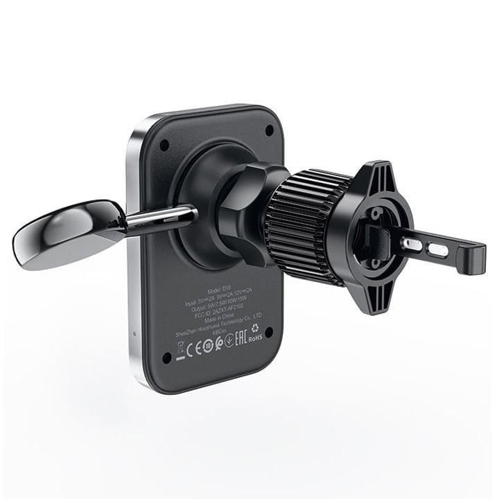 حامل شحن لاسلكي مغناطيسي 2 في 1 داخل السيارة من آيسفاست - أسود | D18