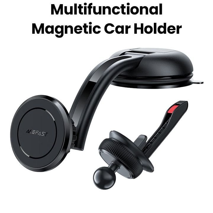 Acefast Multifunctional Magnetic Car Holder - Black | D7