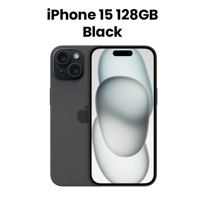 Apple iPhone 15 128GB - Black |  MTP03AA/A