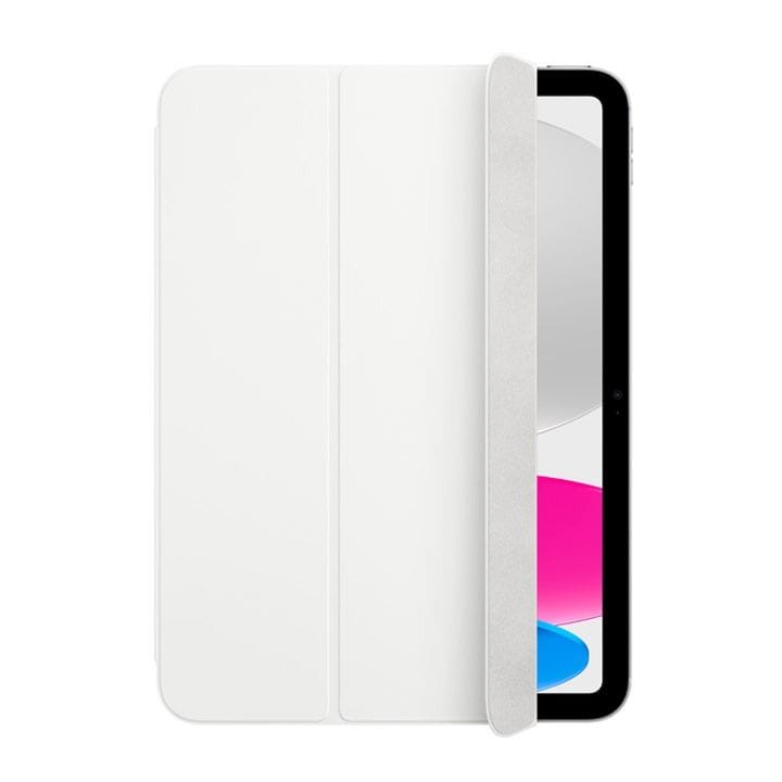 Apple Smart Folio For iPad A16, Full Protection, Magnetic Attachment, Versatile Stand, Sleep/Wake Function, Lightweight And Durable - White - MDEJ4ZM/A