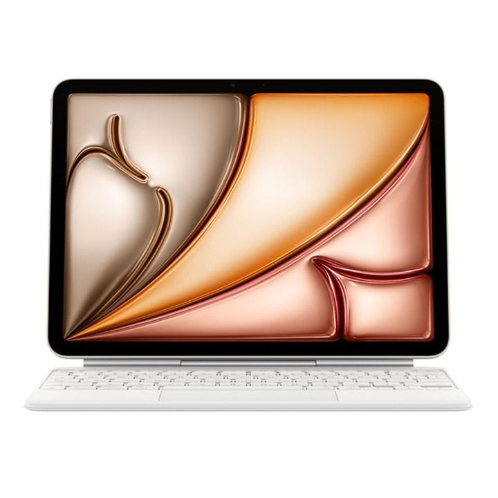 Apple Magic Keyboard With Arabic Layout, Magnetic Attachment, Adjustable Viewing Angles, Responsive Typing Experience - White - MDFV4AB/A - Open Piece (A Grade)