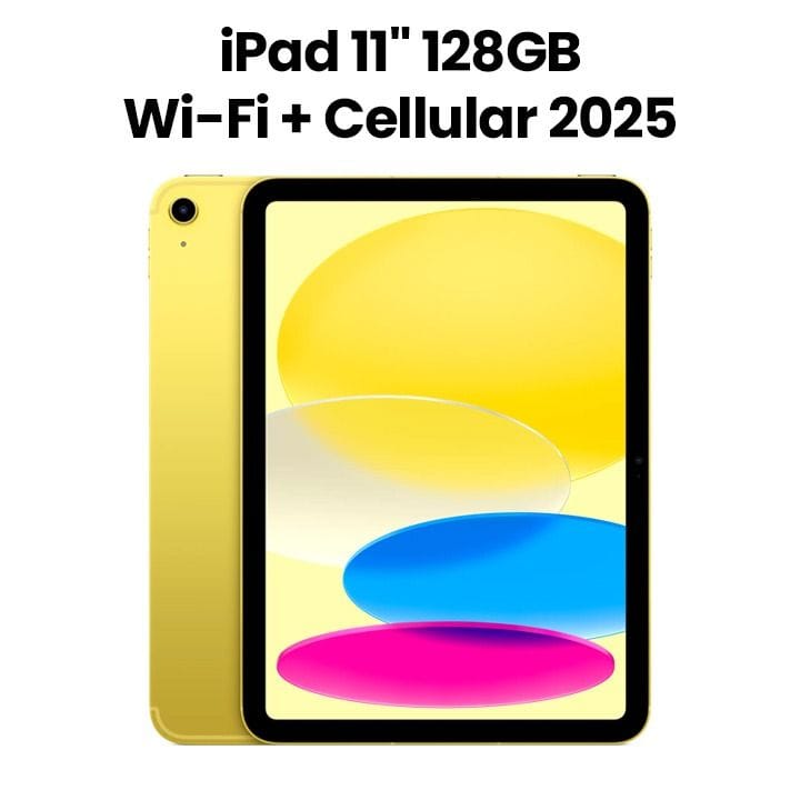 Apple 11-inch iPad Wi-Fi + Cellular 128GB - Yellow | MD7H4AB/A