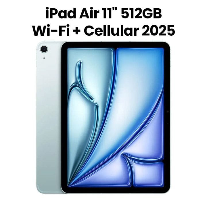Apple 11-inch iPad Air Wi-Fi + Cellular 512GB - Blue | MCG54AB/A