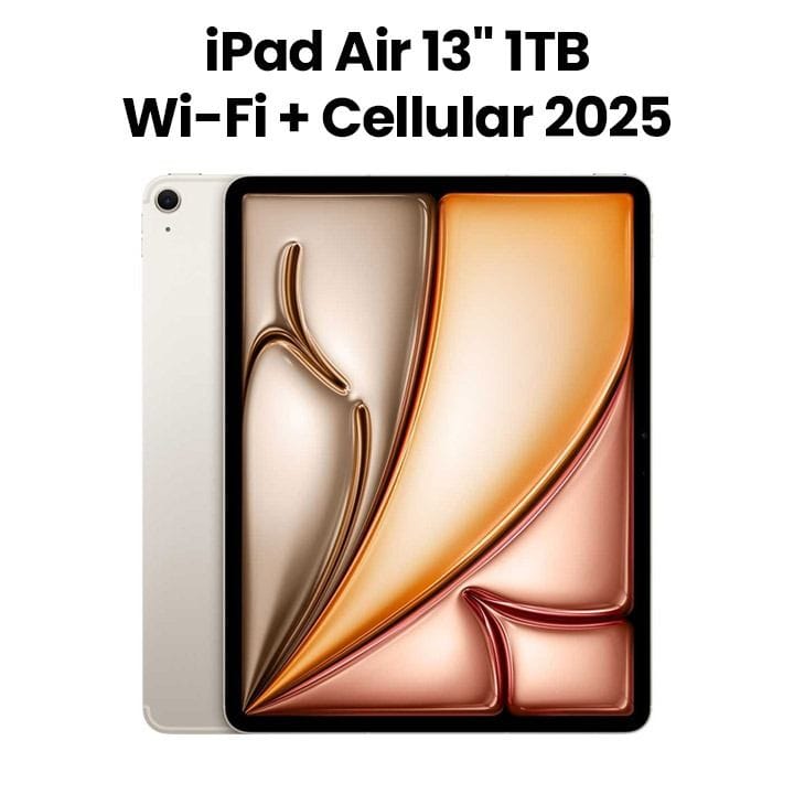 Apple 13-inch iPad Air Wi-Fi + Cellular 1TB - Starlight | MCJG4AB/A