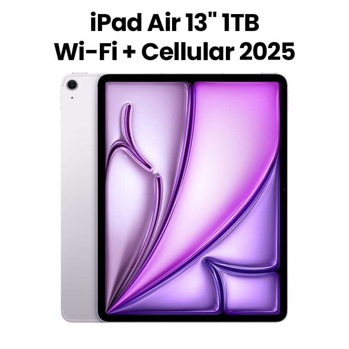 Apple 13-inch iPad Air Wi-Fi + Cellular 1TB - Purple | MCJH4AB/A