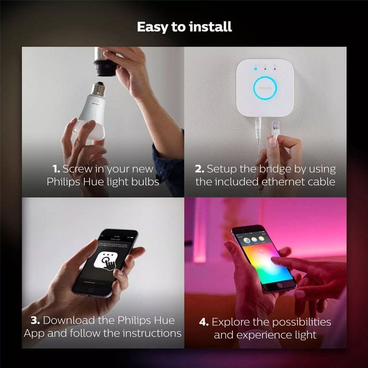 Philips Hue WACA Starter Kit Smart Bulb RGB |WACA Starter Kit