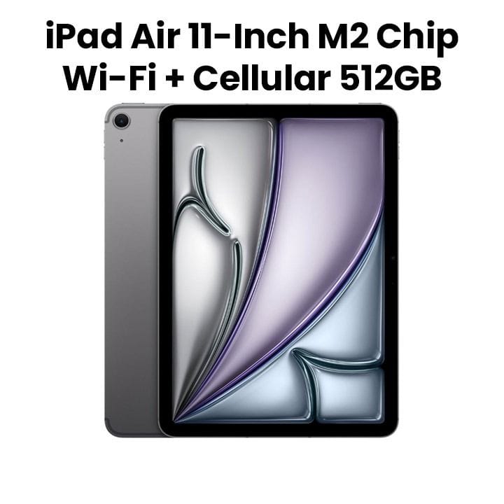 آيباد آبل ١١ بوصة اير واي فاي + خلوي، ٥١٢ جيجابايت - رمادي فلكي | MUXM3AB/A