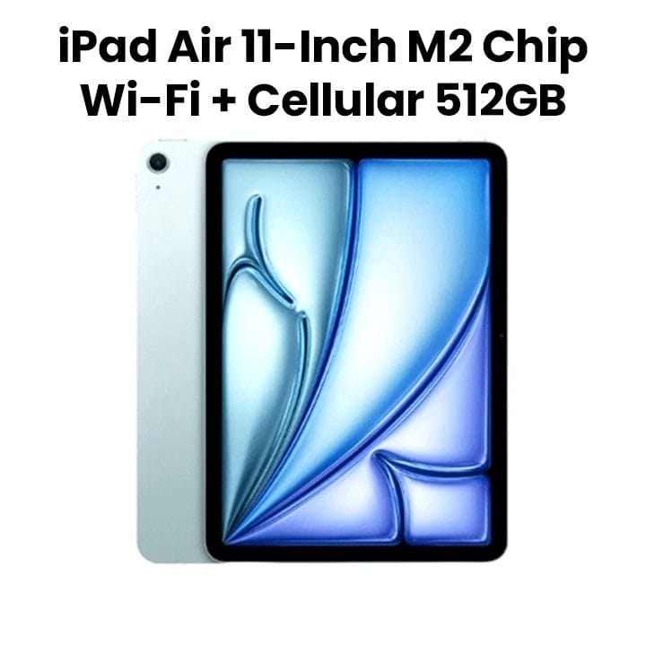 Apple 11-inch iPad Air Wi-Fi + Cellular 512GB - Blue |MUXN3AB/A