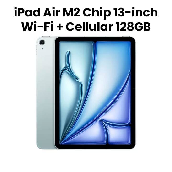 Buy Apple iPad Air 13-inch Wi-Fi + Cellular 128GB - Blue |MV6R3AB