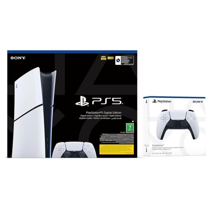 Sony PlayStation 5 Digital Edition Slim Console, White | CFI-2016B01Y