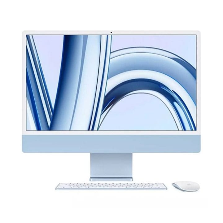 Apple 24-inch iMac Retina 4.5K, M3 Chip (8-core CPU, 10-core GPU), 512GB SSD - Blue | MQRR3ZS/A