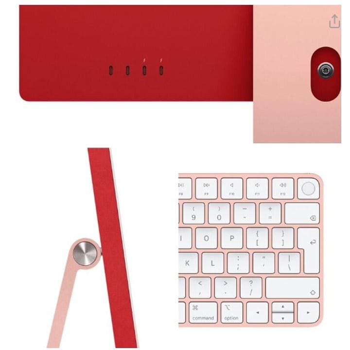 Apple 24-inch iMac Retina 4.5K, M3 Chip (8-core CPU, 10-core GPU), 512GB SSD - Pink | MQRU3AB/A