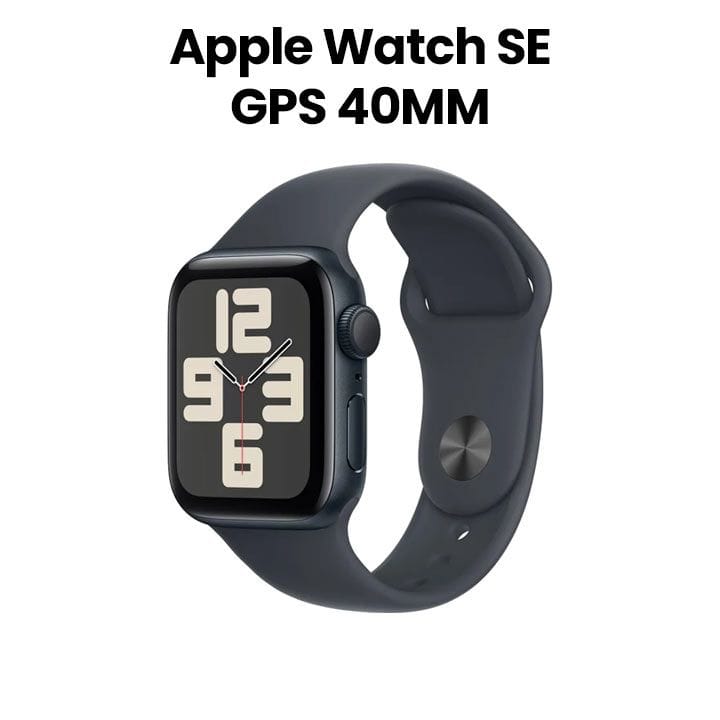 Apple Watch SE GPS 40mm Midnight Aluminium Case with Midnight Sport Band   | MXE93QA/A