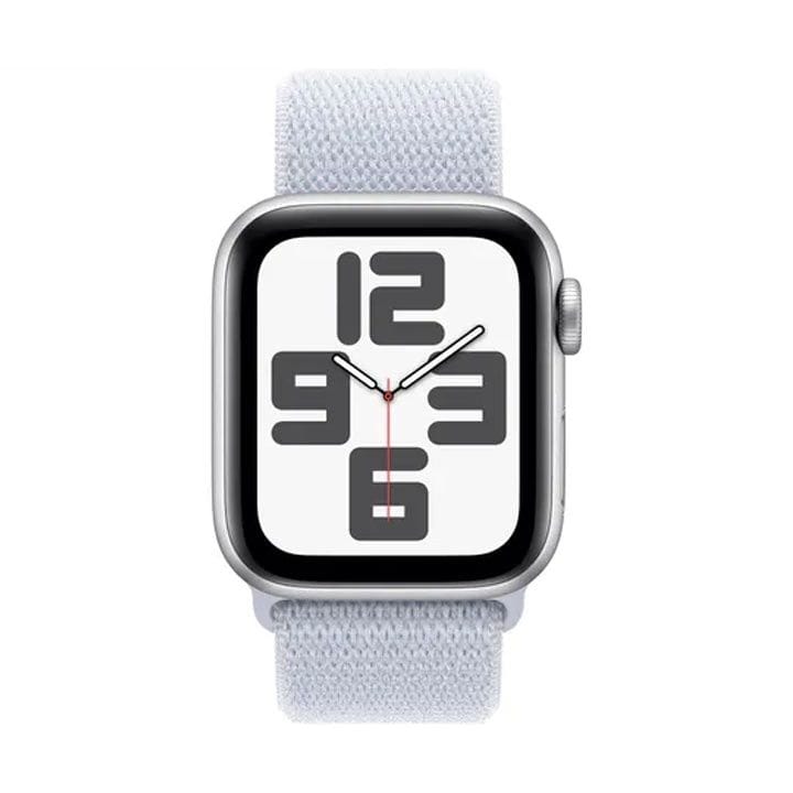 Apple Watch SE GPS + Cellular 40mm Silver Aluminium Case with Blue Cloud Sport Loop | MXGE3QA/A