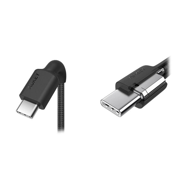 كابل أوكي مضفر نايلون USB 2.0 يو إس بي سي إلى يو إس بي سي (0.9 متر) - أسود | CB-CD45 BK