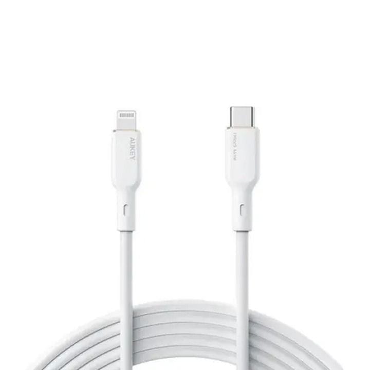 كابل يو إس بي سي إلى لايتنينغ من أوكي بطول 1 متر، سيليكون - أبيض | CB-SCL1-WH