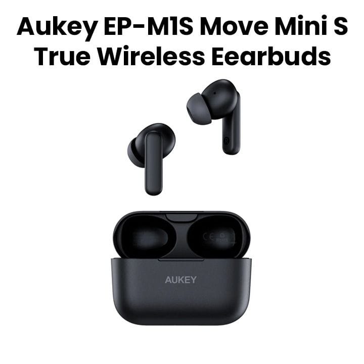 Aukey M1S True Wireless Earbuds - Black |EP-M1S-BK
