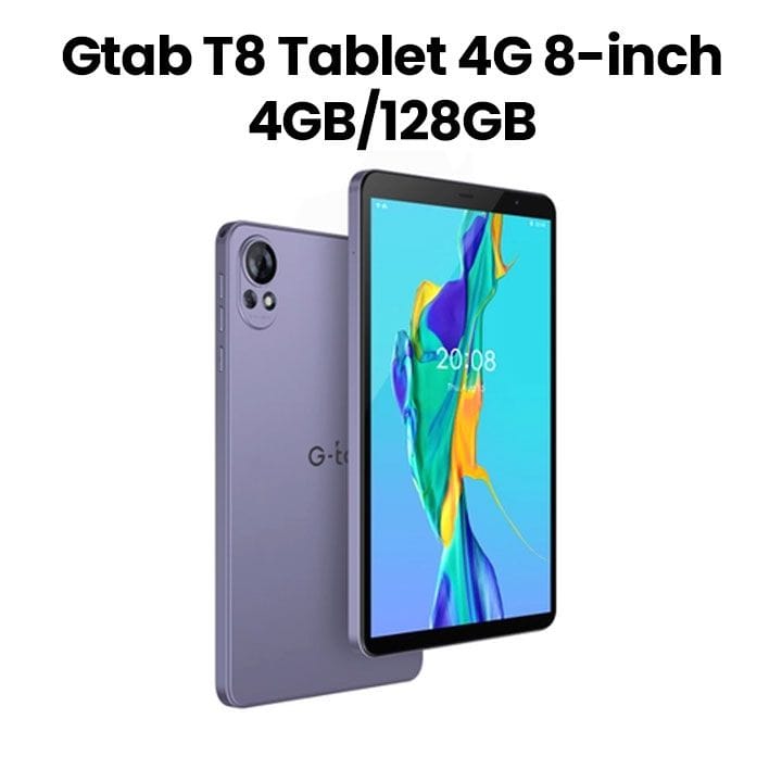 جتاب T8 GR تابلت ٨ بوصة ٤G ٤ جيجابايت رام ١٢٨ جيجابايت تخزين باللون الرمادي T8 GR