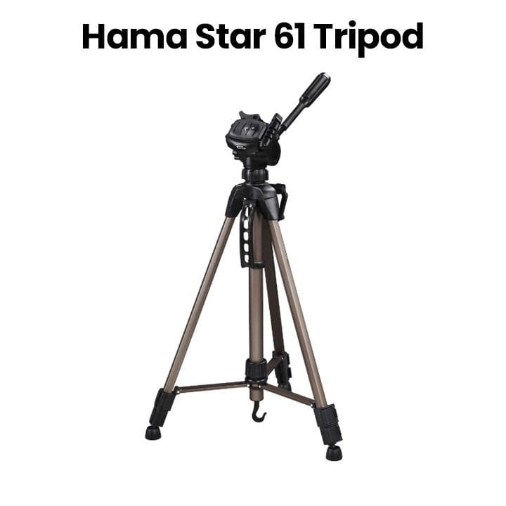 هاما حامل ثلاثي STAR 61 بطول 1.6 م - أسود وفضي | 4161