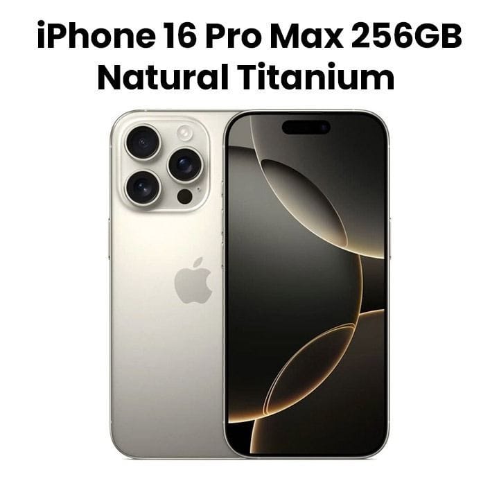 Apple iPhone 16 Pro Max Smartphone 256GB 6.9" – Natural Titanium | MYWK3AE/A