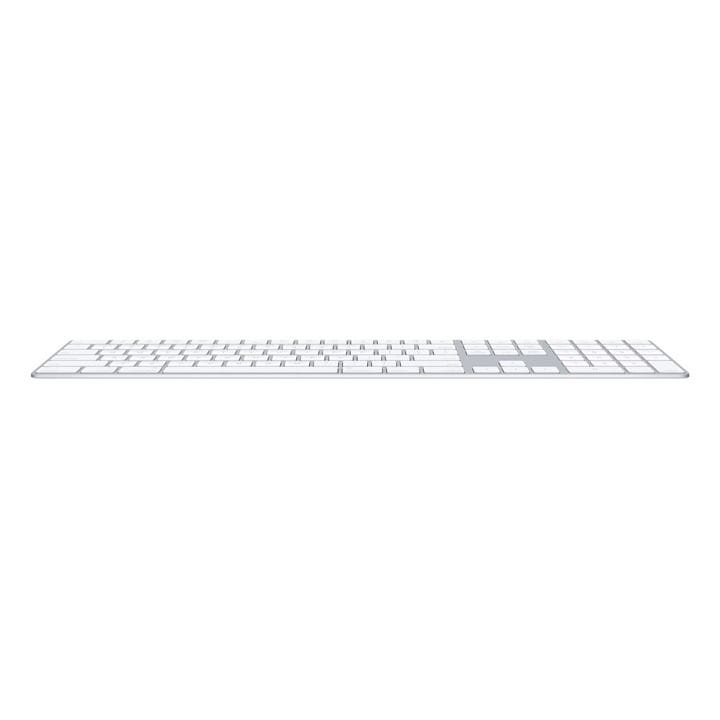 Apple Magic Keyboard With Numeric Keypad, Full-Size Layout, Compact And Sleek Design, Magnetic Attachment - Silver - MXCJ3AB/A