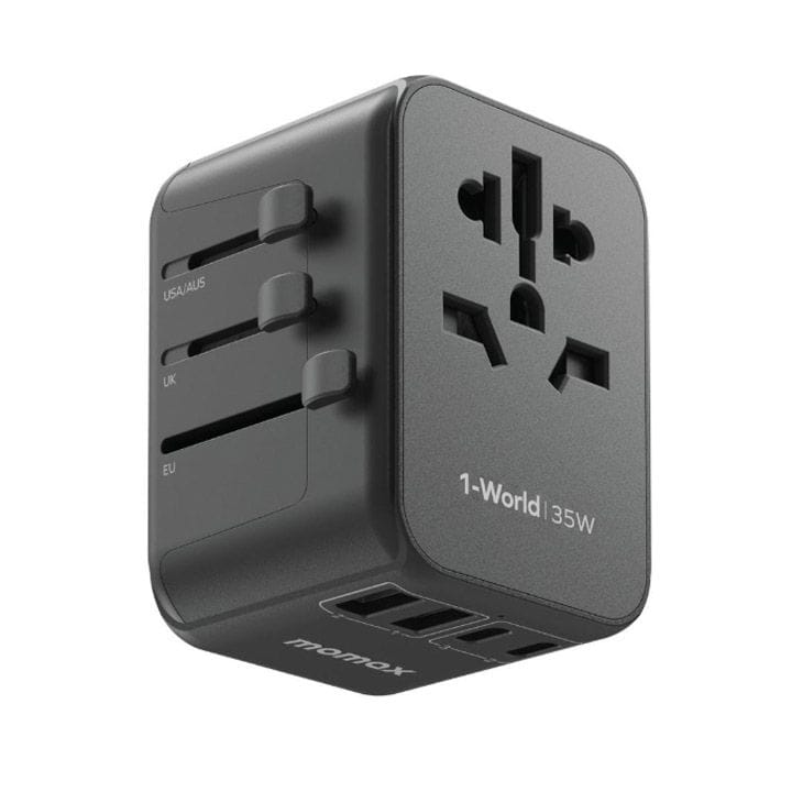 Momax 1World PD35W 5 Ports AC Travel Charger - Black |UA9D