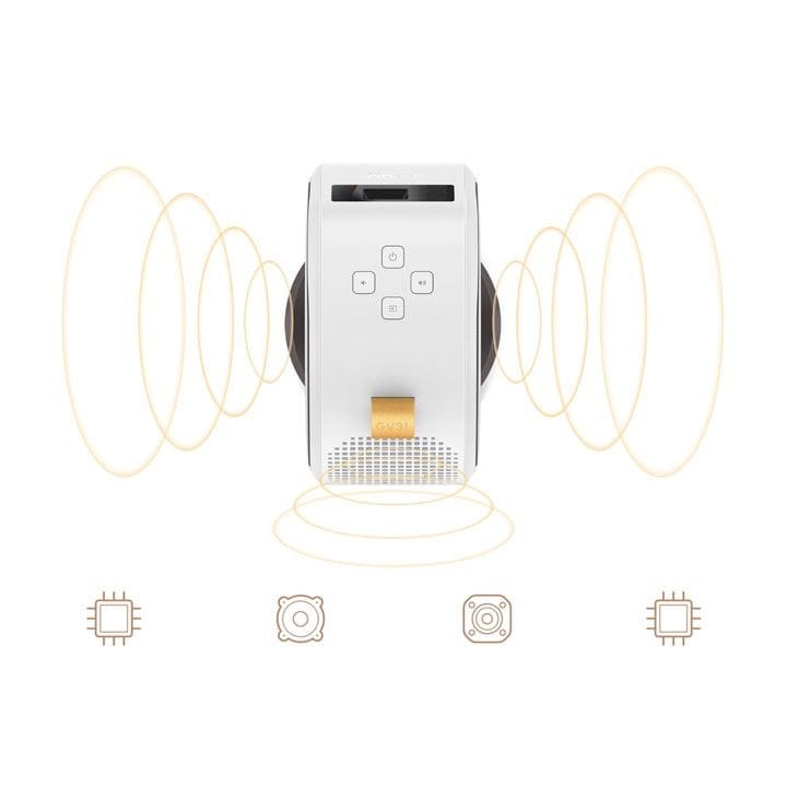 بن كيو جهاز عرض ذكي محمول بدقة 1080 بي مع صوت جهير إضافي ومكبر صوت لاسلكي | GV31