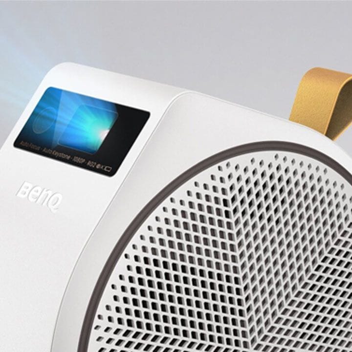 بن كيو جهاز عرض ذكي محمول بدقة 1080 بي مع صوت جهير إضافي ومكبر صوت لاسلكي | GV31