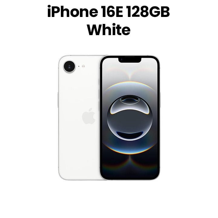 هاتف أبل آيفون 16 إي سعة 128 جيجابايت – أبيض ‏|‏ MD1G4AE/A
